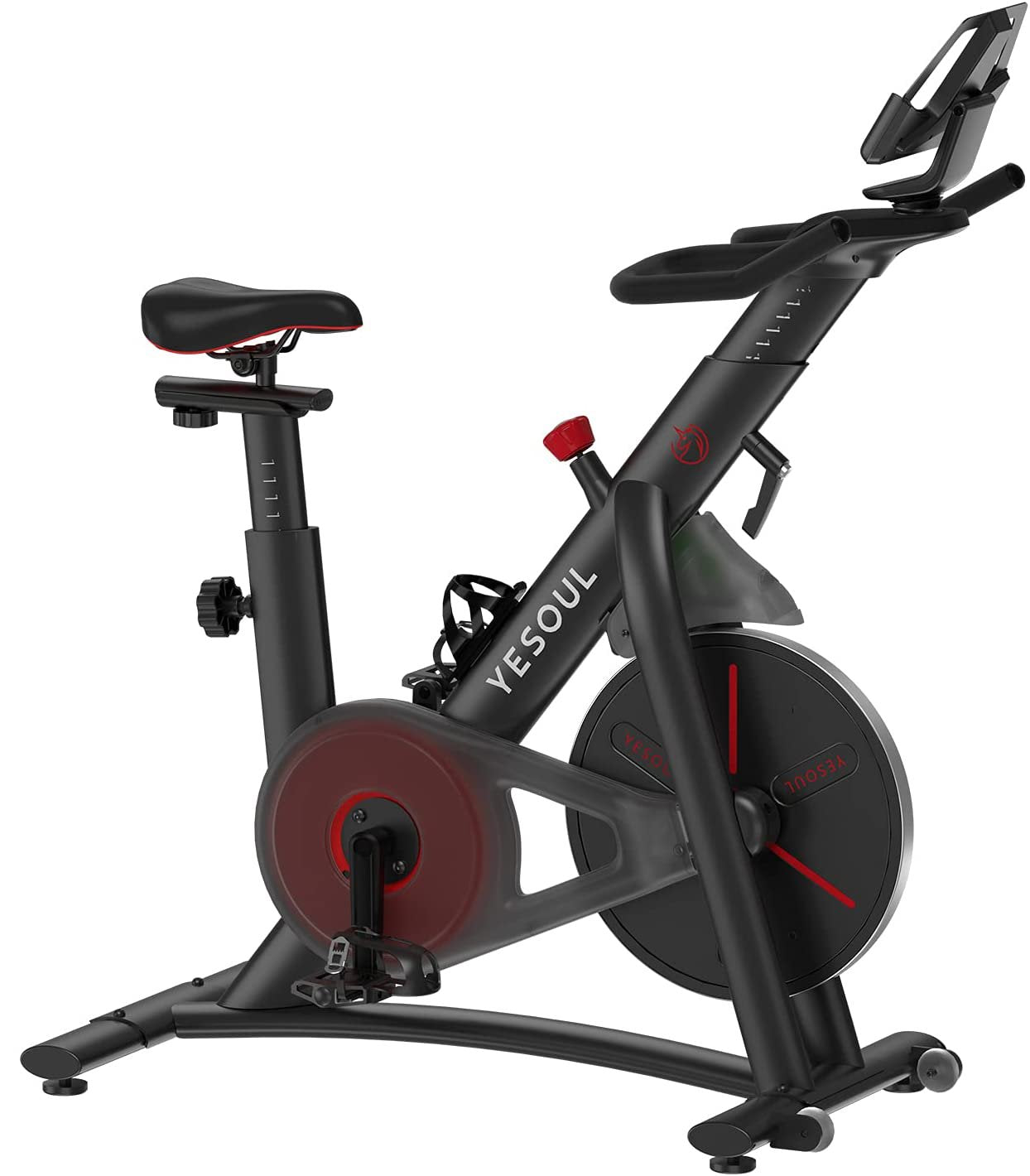 Refurbished YESOUL S3 Spinning Bike magnetic control ultra-quiet exercise bike indoor fitnes Black
