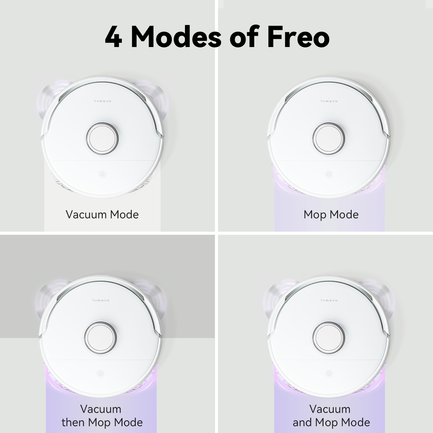 Narwal Freo Robot Vacuum and Mop Cleaner with Auto Mop Washing & Drying LCD Display