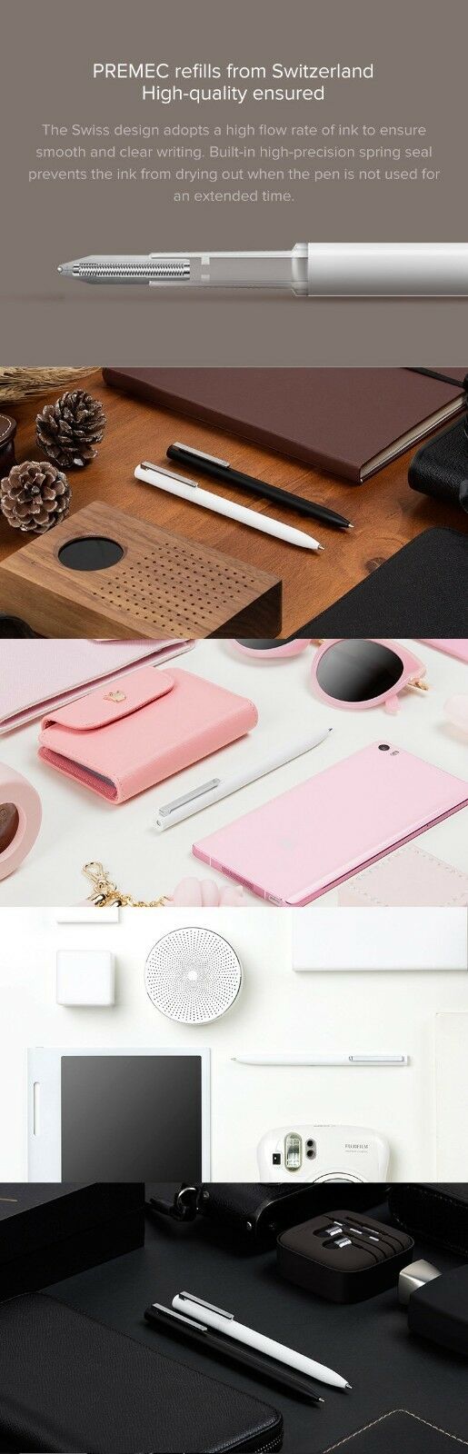 Original Xiaomi Mijia 0.5mm Sign Pen WHITE