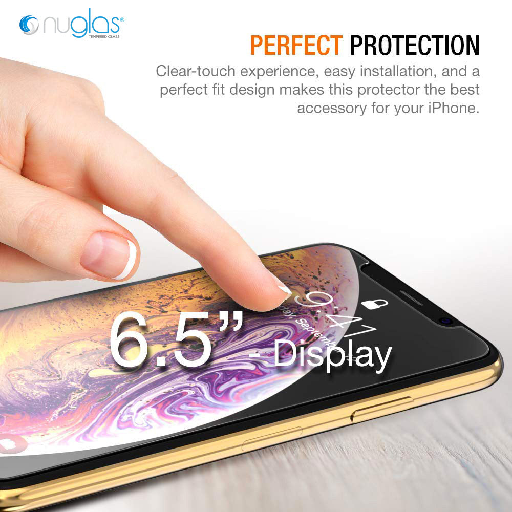 2X Nuglas Tempered Glass Screen Protector iPhone 13 12 11 PRO X XS Max