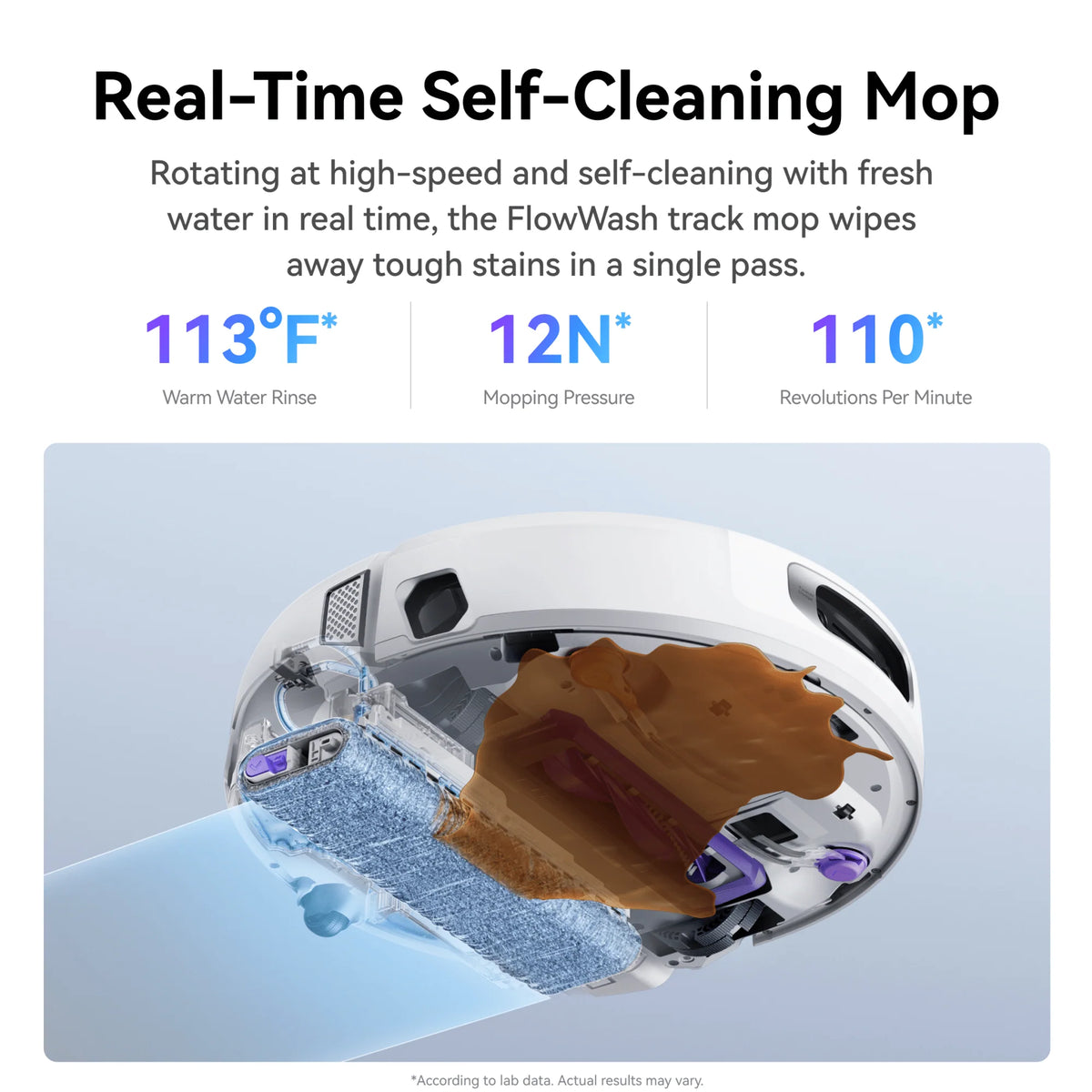 Refurbished Narwal Flow Robotic Vacuum and Mop with Real-Time Self-Cleaning Track Mop