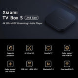 Xiaomi TV Box S (2nd Gen) 4K Ultra HD Streaming Media Player, Google TV Box with 2GB RAM 8GB Australian Version