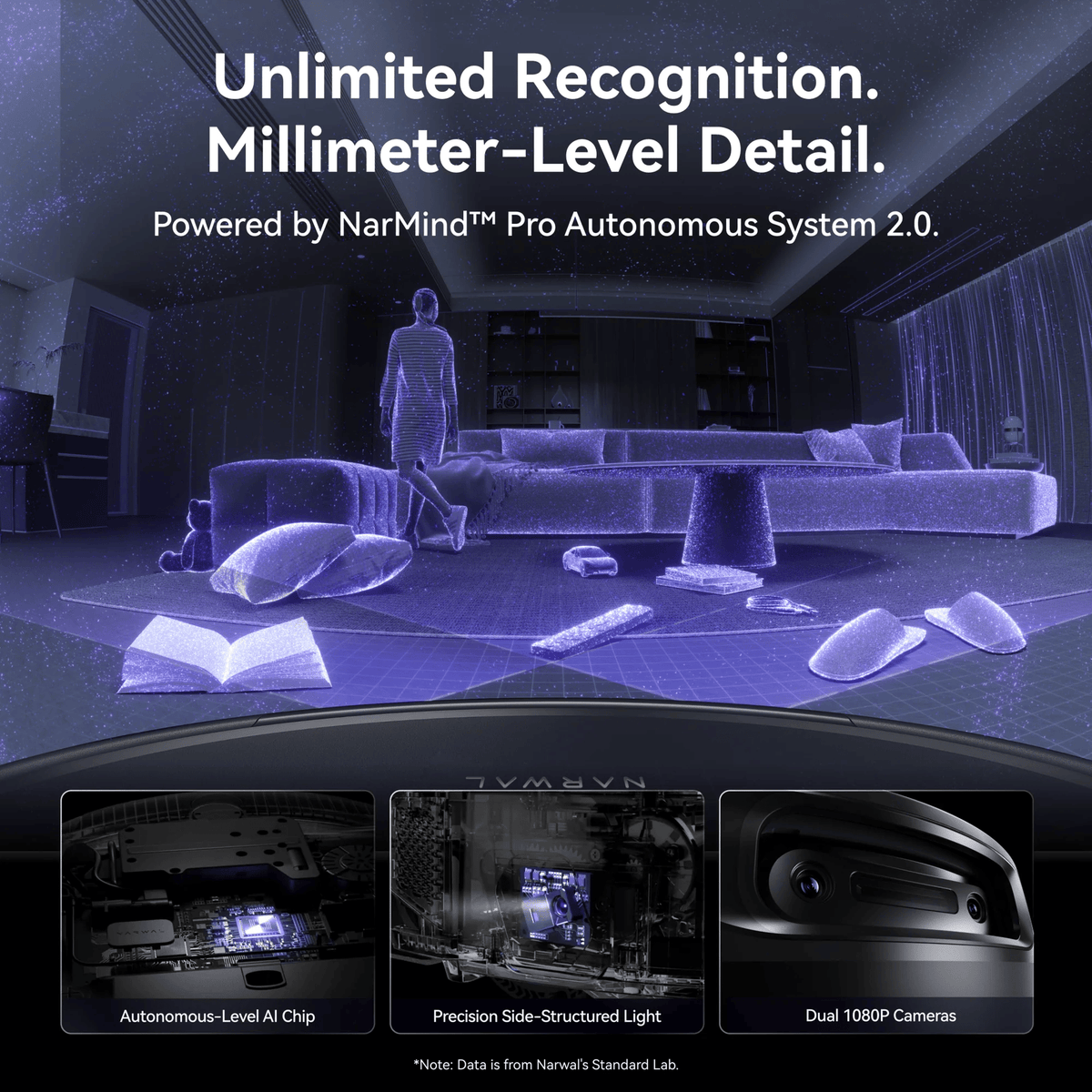 Refurbished Narwal Flow 2 Robot Vacuum & Mop Complete Version with Accessories Pack - Black