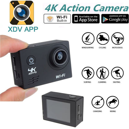 4K Ultra HD Action Camera Wifi Waterproof Sports Video Camera Car Camcorder 16GB