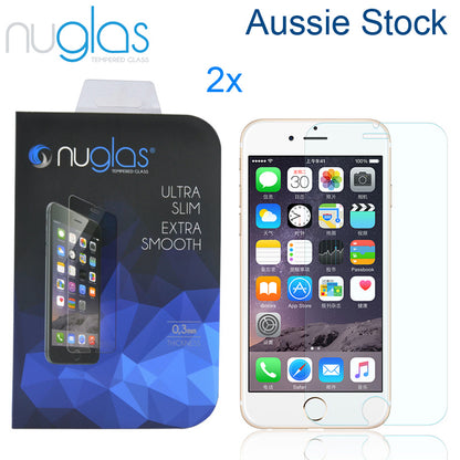 2X Nuglas Tempered Glass Screen Protector iPhone 13 12 11 PRO X XS Max