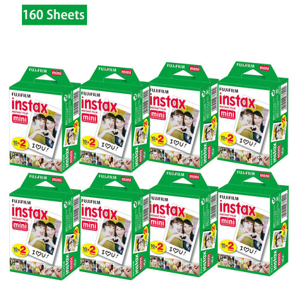 160 Sheets Fujifilm Instax Mini Film Fuji instant photos 7s 8 25 90 Polaroid 300 mini 11