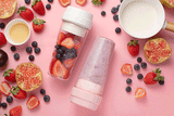 Juistar Portable Juice Blender Baby food Blender Juicer White and Pink Twin Pack