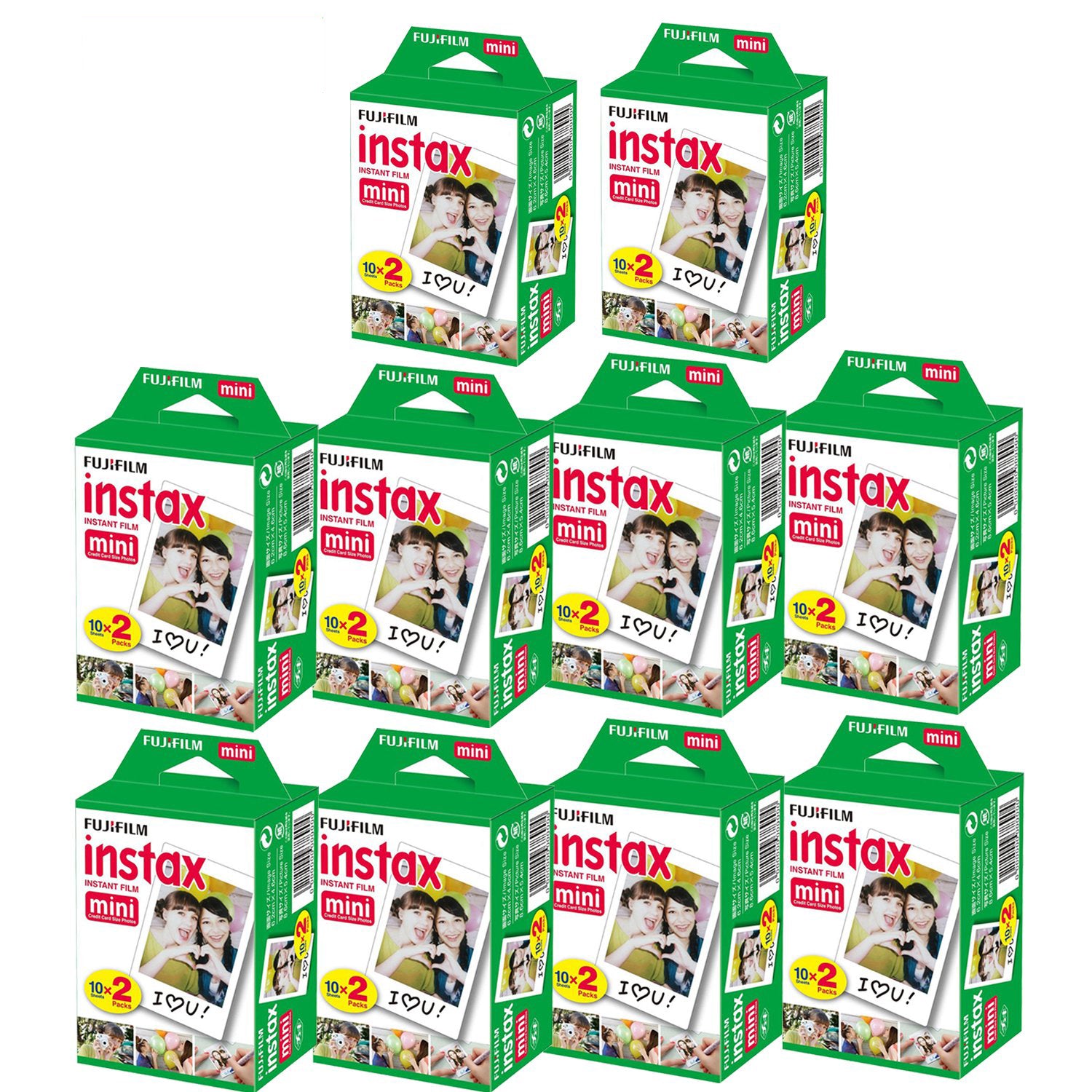 10 Sheets Fujifilm Instax Mini Film Pack - For Fuji Mini 7s 8 9 11