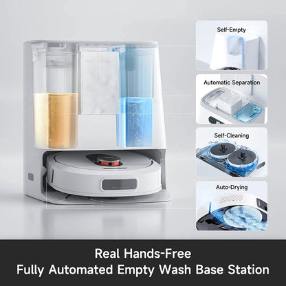 ROIDMI EVA Self-Cleaning & Emptying Robot Vacuum Cleaner with Auto Washing Station