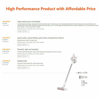 Dreame cordless Handheld V9 Stick Vacuum Cleaner 20,000Pa Suction Au Version