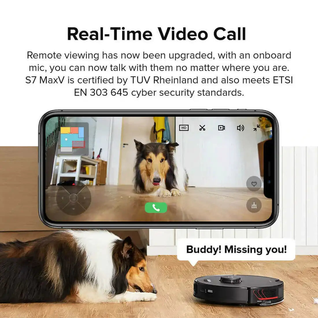 Roborock S7 MaxV Plus Auto Empty Station Robot Vacuum Cleaner with Mop Official Australian Version Black