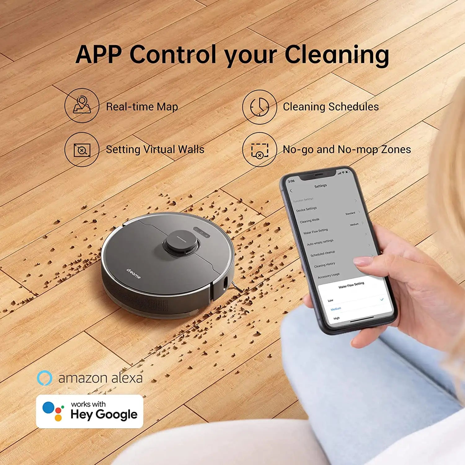 Dreame Bot Z10 Pro Robot Vacuum Cleaner with Self-Empty Dock, 3D Laser Navi, 4000Pa Suction
