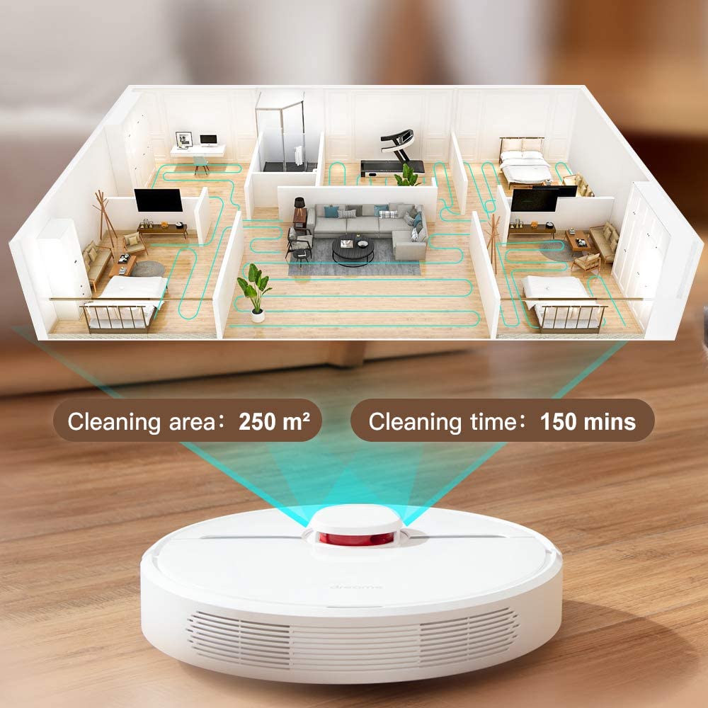 Dreame D9 Robot Vacuum Mop Cleaner 3000Pa Suction Laser Sensor Navigation Au Version