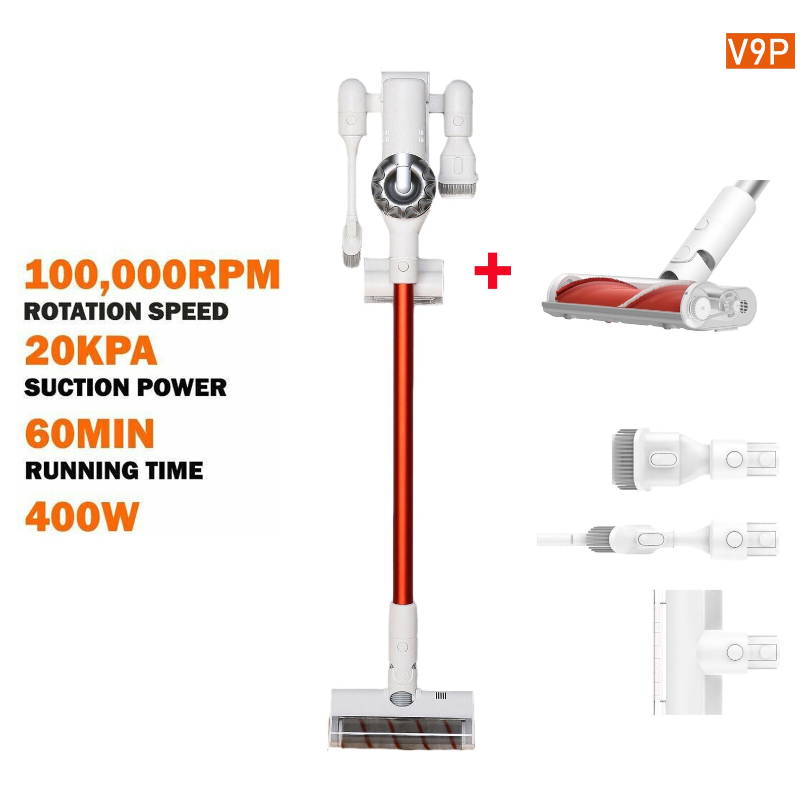 Dreame V9 V9P cordless Handheld Stick Vacuum Cleaner 20,000Pa Suction Youmi Au Version