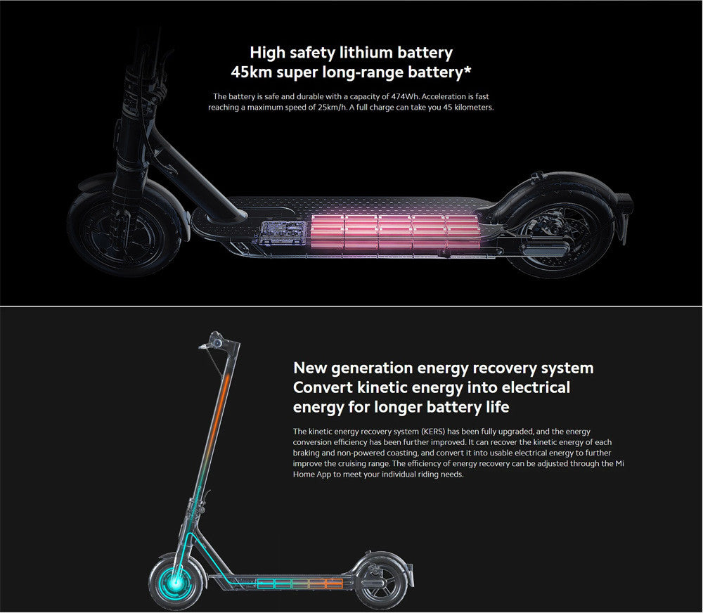 Xiaomi Mi Scooter Pro 2 Folding Electric Scooter 45km Mileage Range 600W Motor