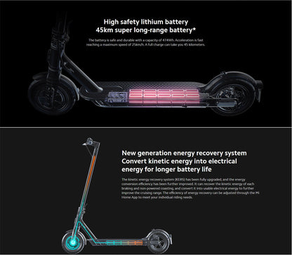 Xiaomi Mi Scooter Pro 2 Folding Electric Scooter 45km Mileage Range 600W Motor