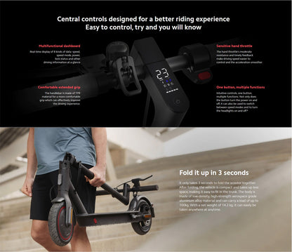 Xiaomi Mi Scooter Pro 2 Folding Electric Scooter 45km Mileage Range 600W Motor