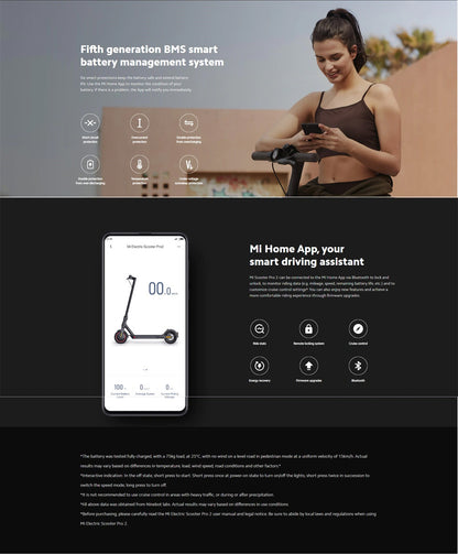 Xiaomi Mi Scooter Pro 2 Folding Electric Scooter 45km Mileage Range 600W Motor