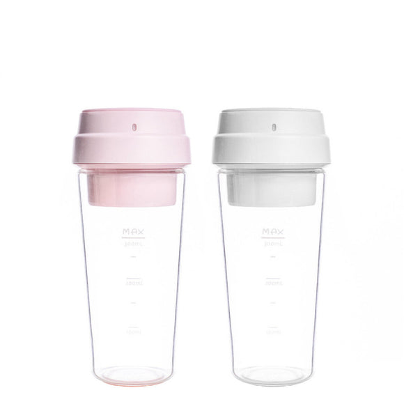 Juistar Portable Juice Blender Baby food Blender Juicer White and Pink Twin Pack