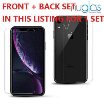 2X Nuglas Tempered Glass Screen Protector iPhone 13 12 11 PRO X XS Max